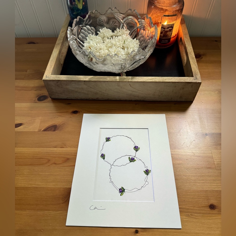 New Original Signed Artwork Ink and Sketch Marker on Paper